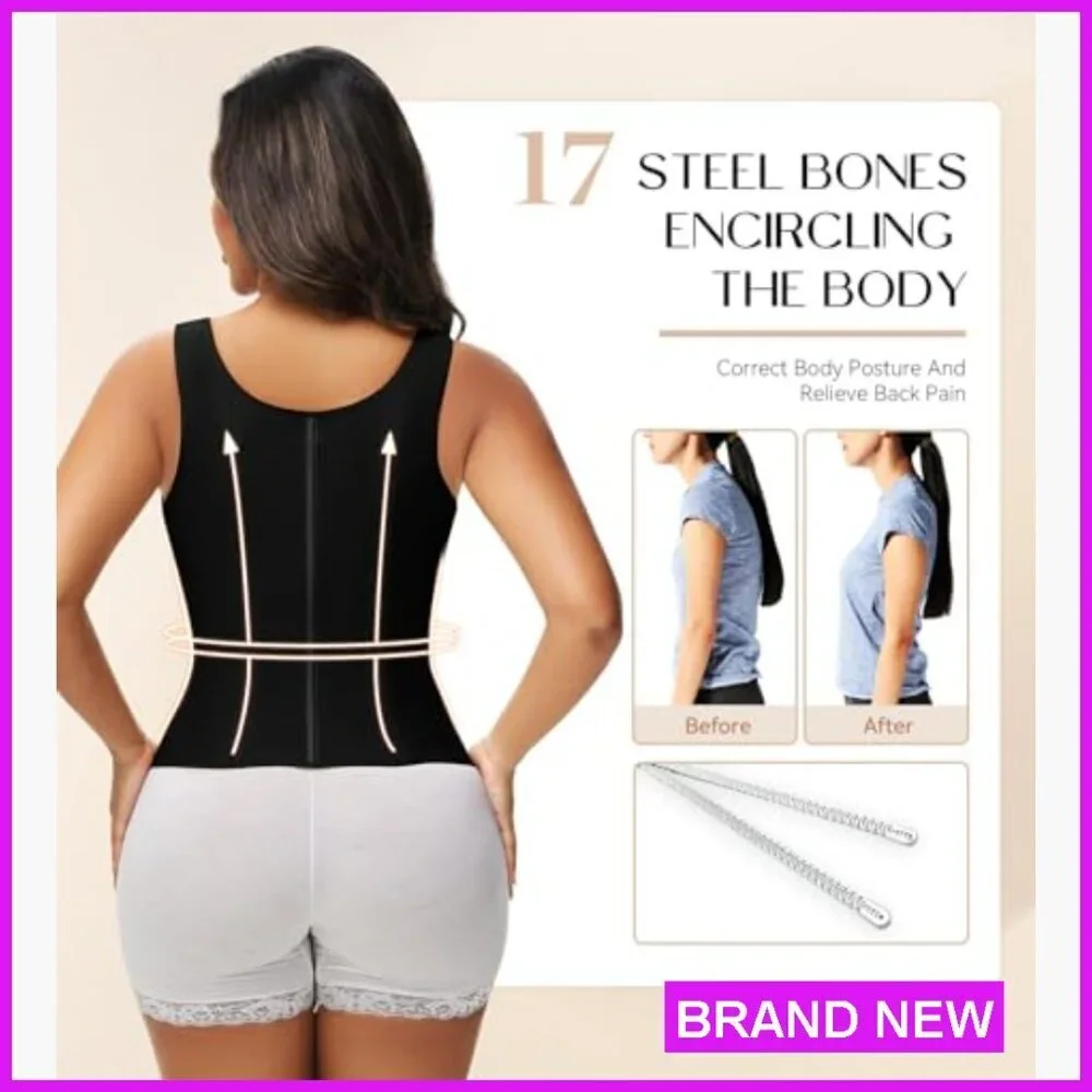Waist Trainer Corset Tummy Control Shapewear Gym Workout Postpartum Adjustable